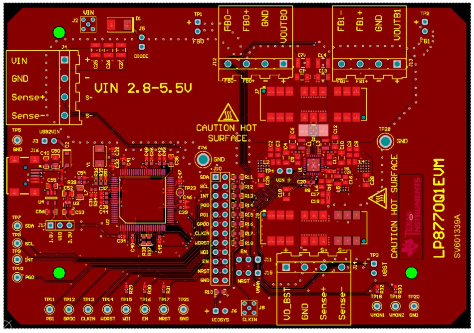 Location Circuit - Texas Instruments LP8770Q1EVM Evaluation Module